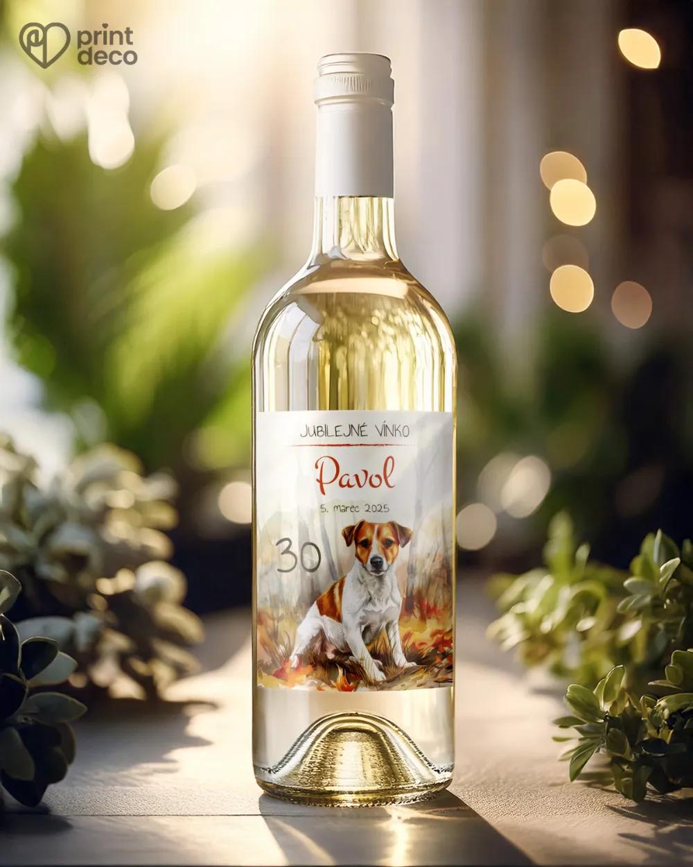 Etikety na fľaše Poľovný pes 06 1/2