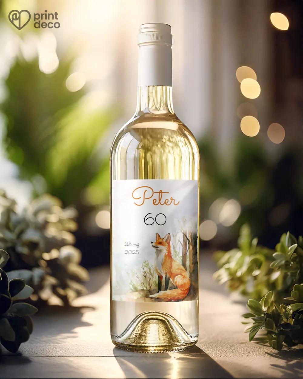 Etikety na fľaše Líška 02 1/2