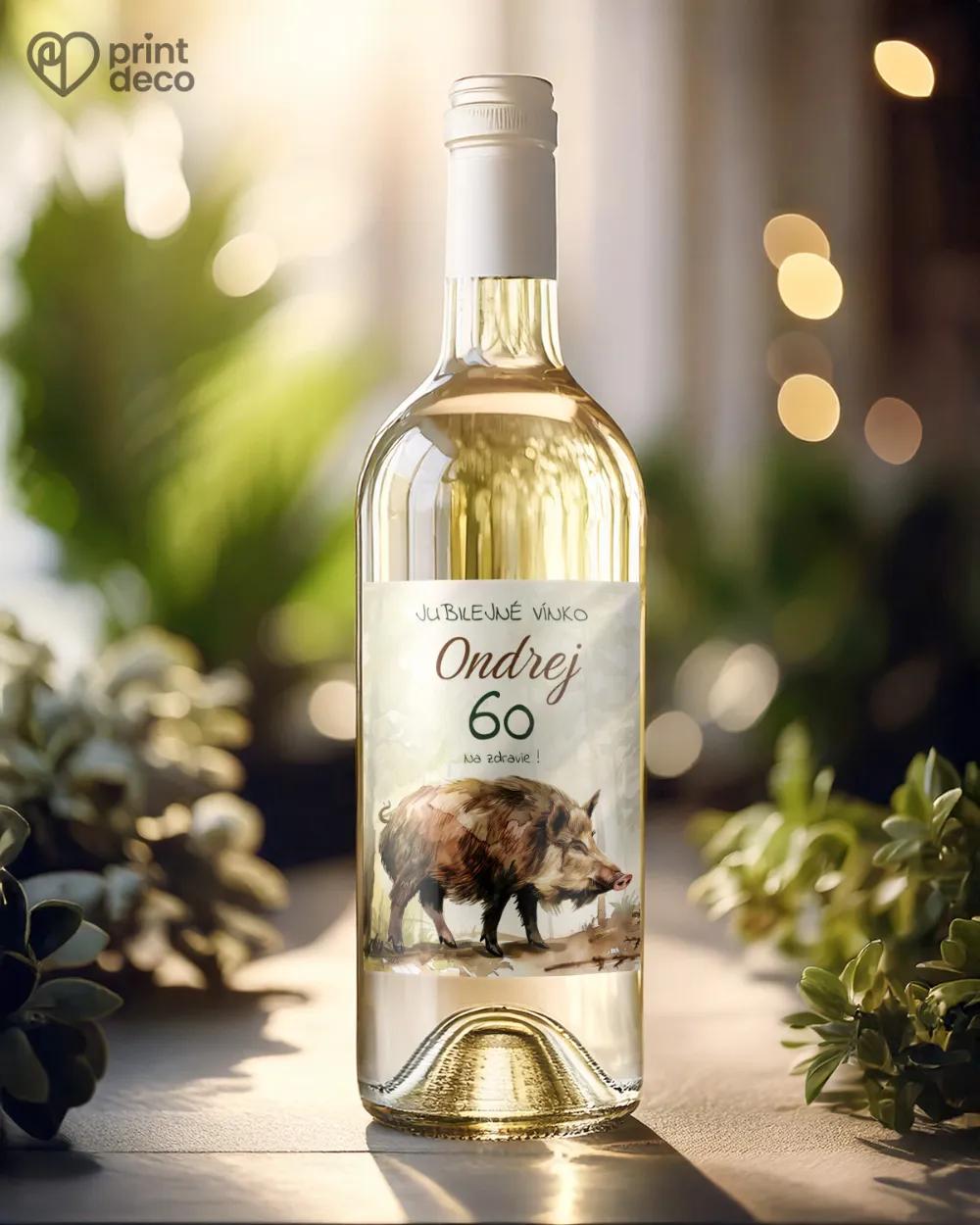 Etikety na fľaše Diviak 02 1/2