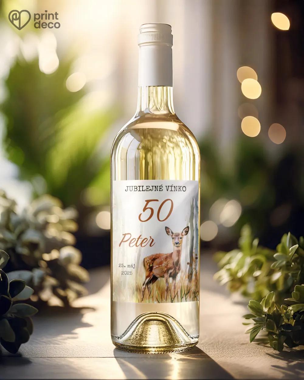 Etikety na fľaše Srnka 01 1/2