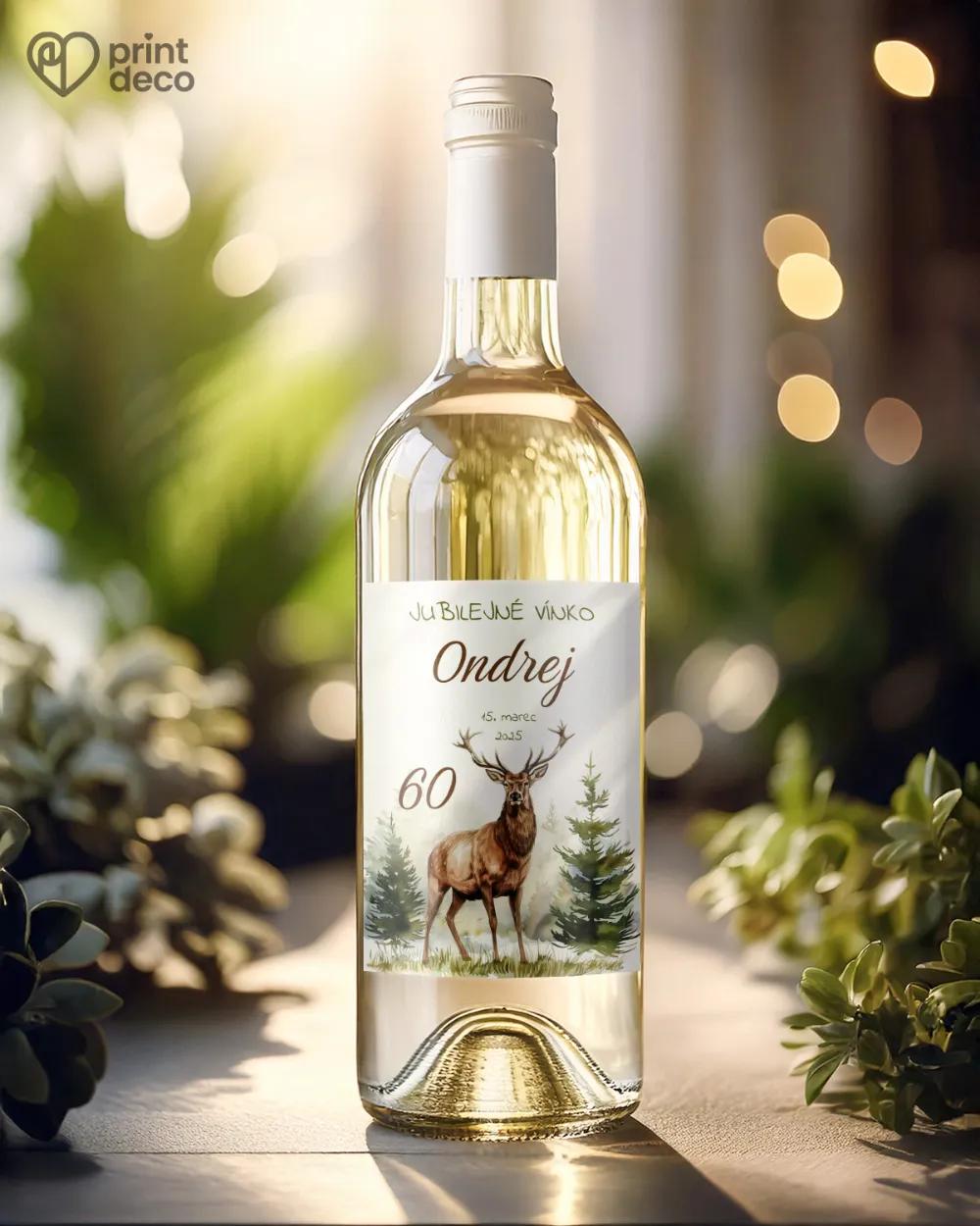Etikety na fľaše Jeleň 04 1/2