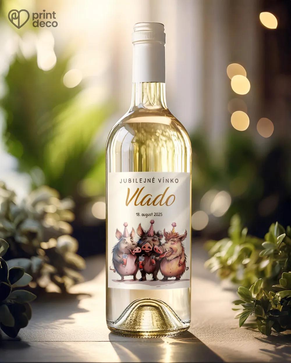 Etikety na fľaše Párty divočákov 1/2