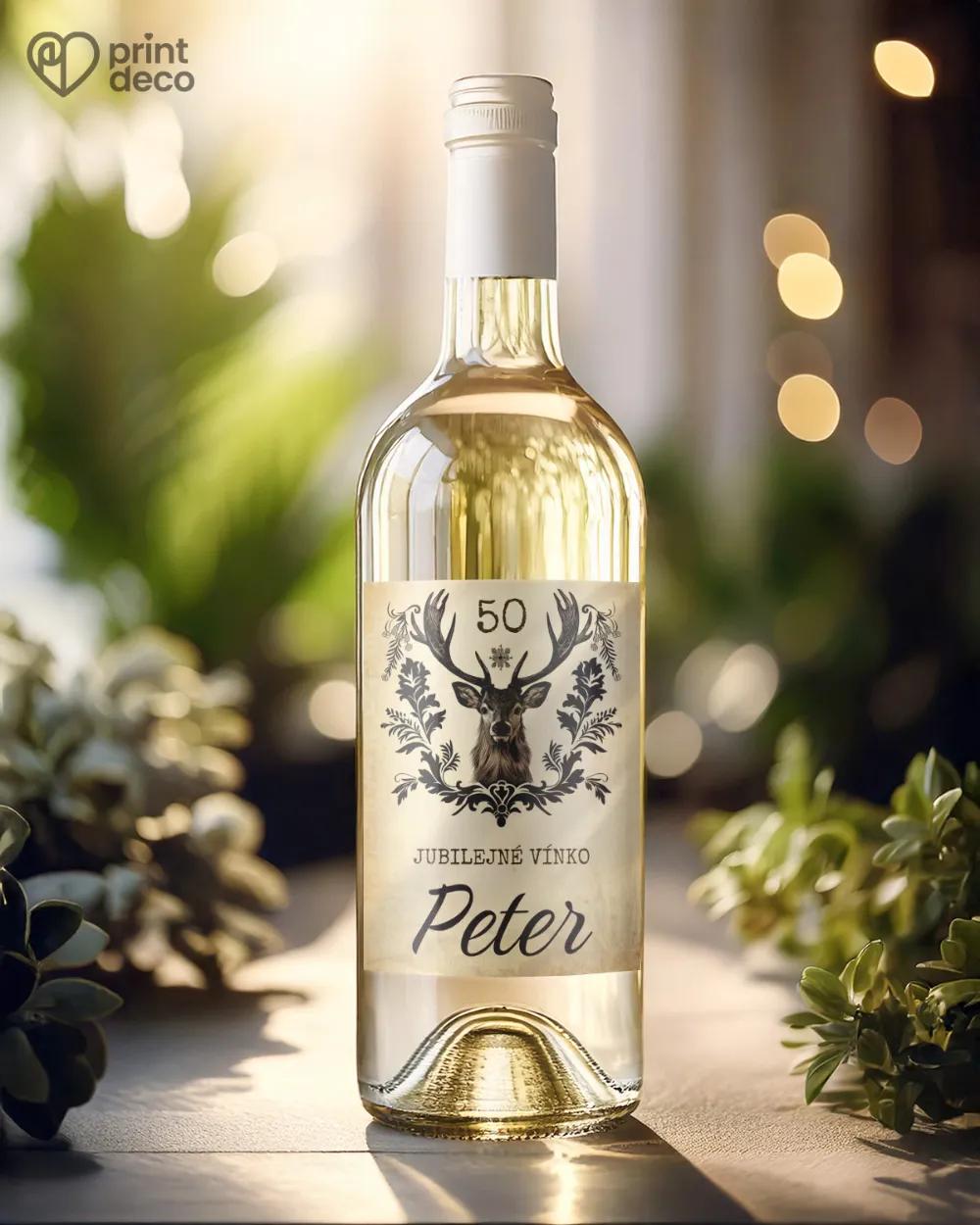Etikety na fľaše Jeleň 05 1/2