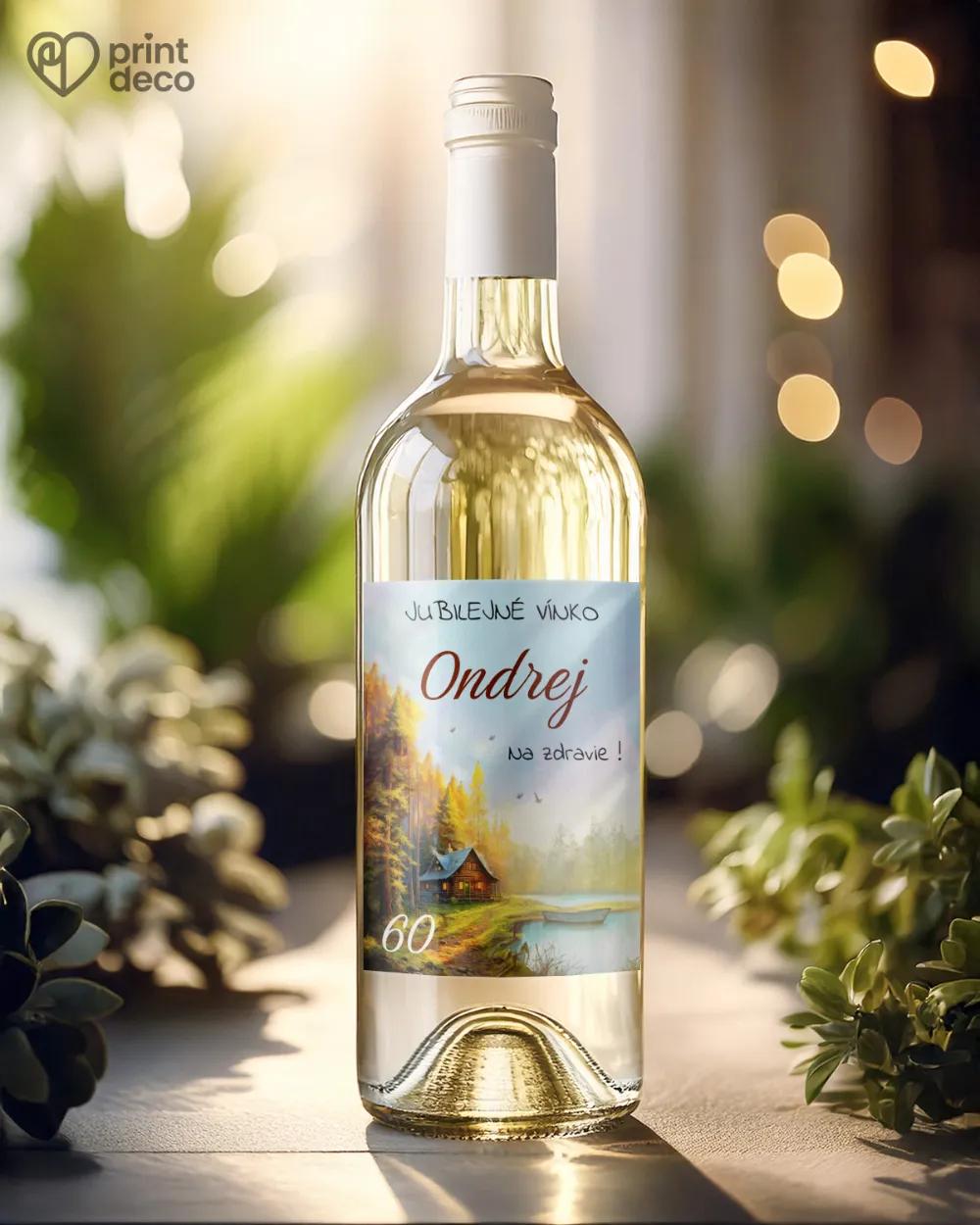 Etikety na fľaše Lesná chata 1/2