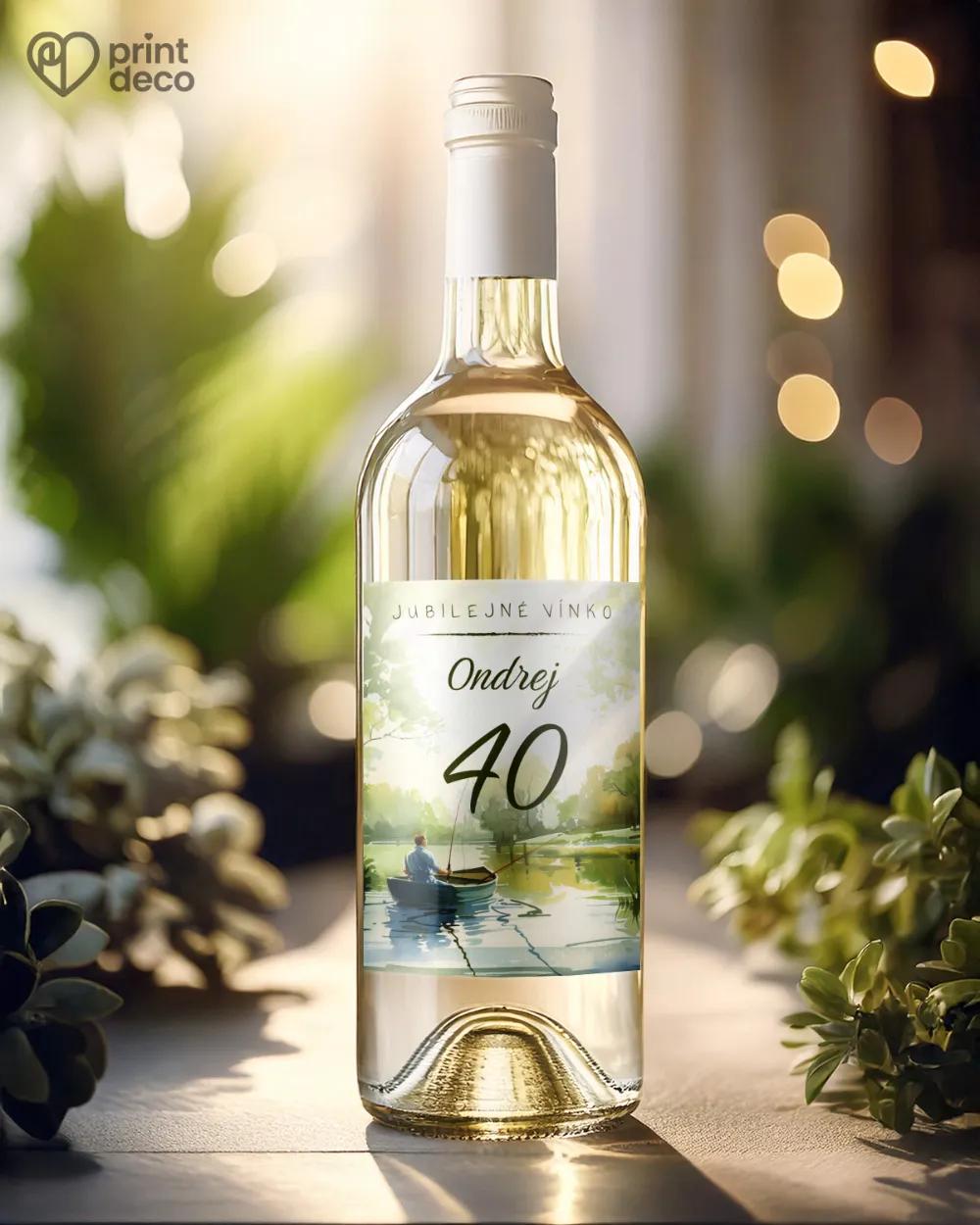 Etikety na fľaše Rybár 02 1/2