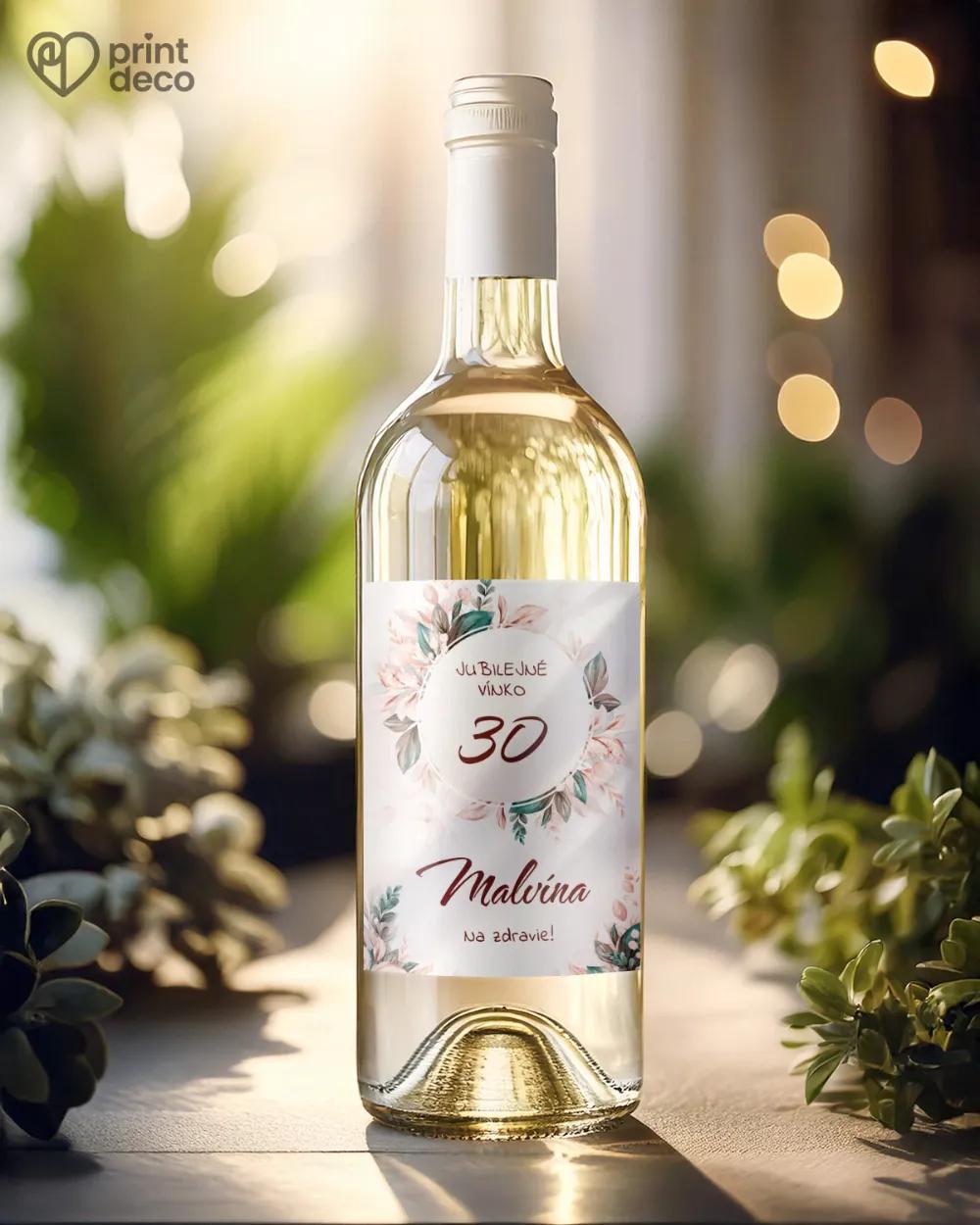 Etikety na fľaše Botanic 01 1/2