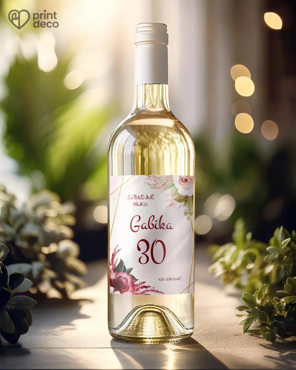 Etikety na fľaše Botanic 02 1/2