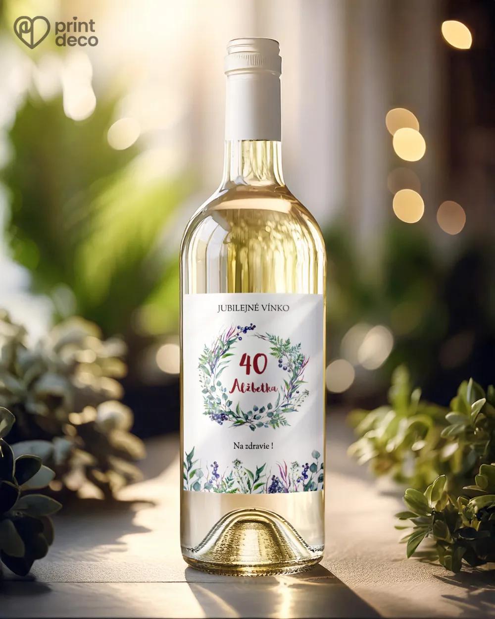 Etikety na fľaše Eukalyptus s bylinkami 1/2