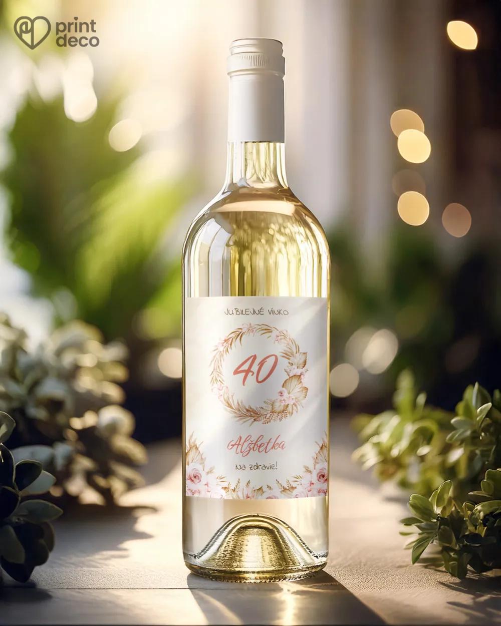 Etikety na fľaše Sušené kvety 01 1/2