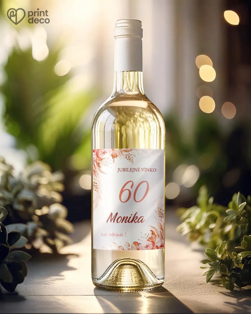 Etikety na fľaše Sušené kvety 02 1/2