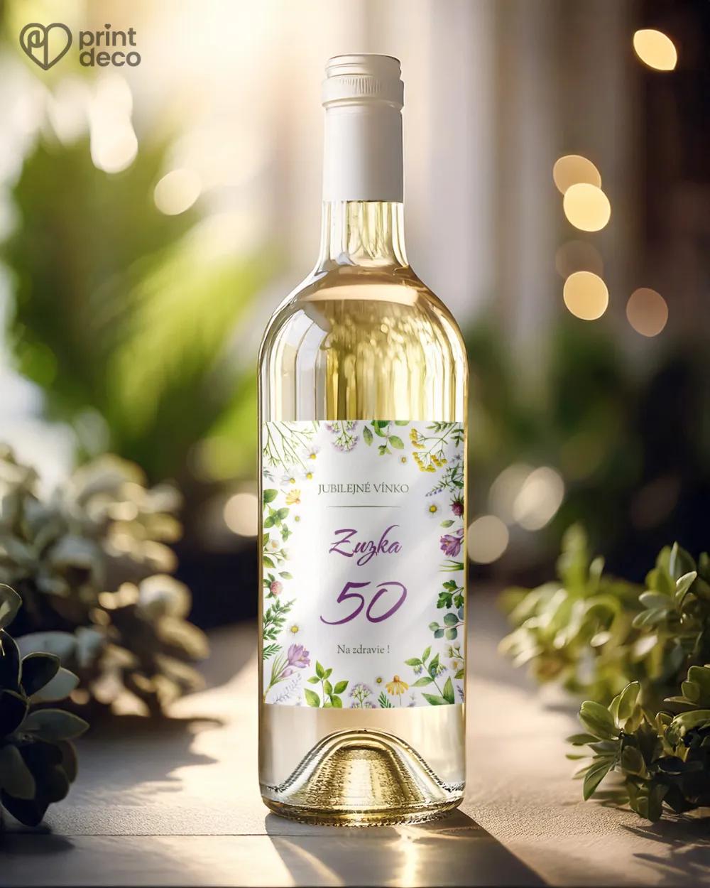 Etikety na fľaše Bylinkový sen 1/2