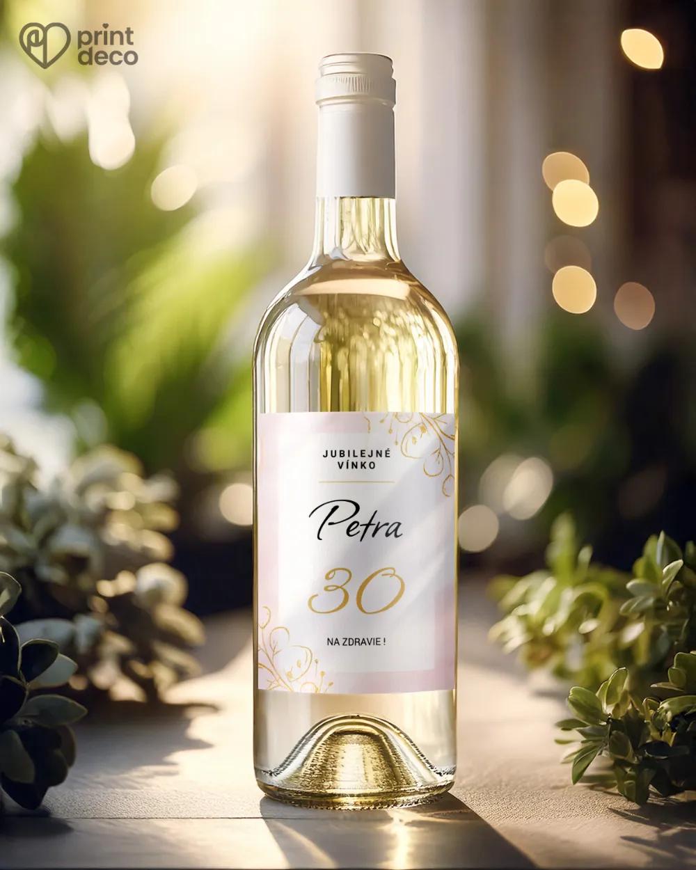 Etikety na fľaše Mramor s kvetmi 02 1/2