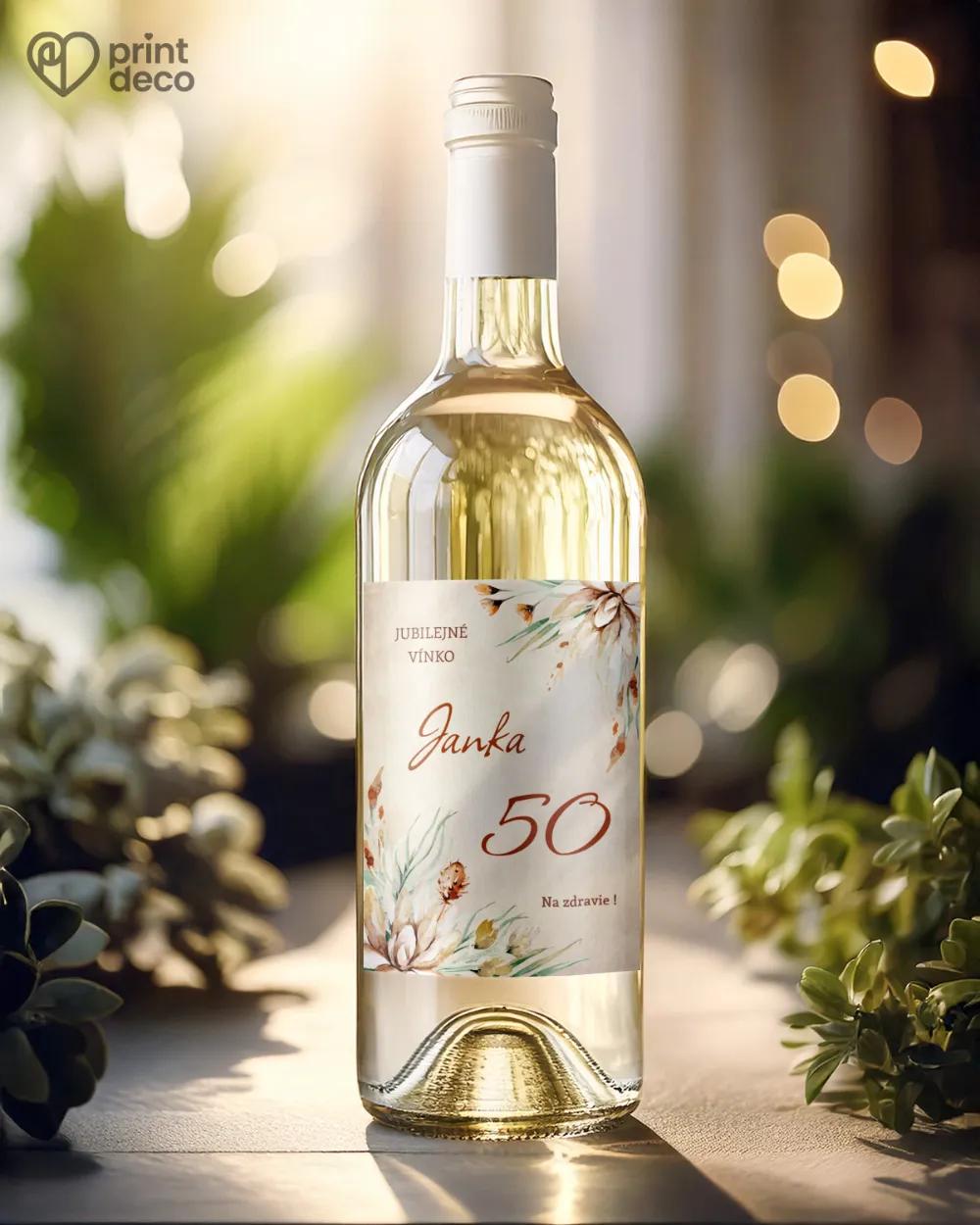 Etikety na fľaše Savana 1/2