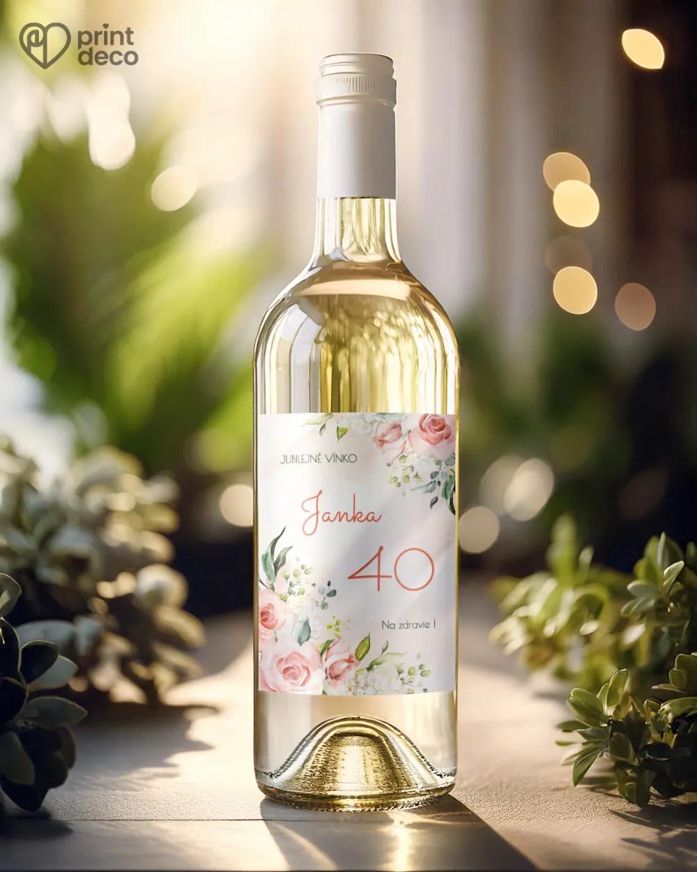 Etikety na fľaše Šípové ruže 08 1/2