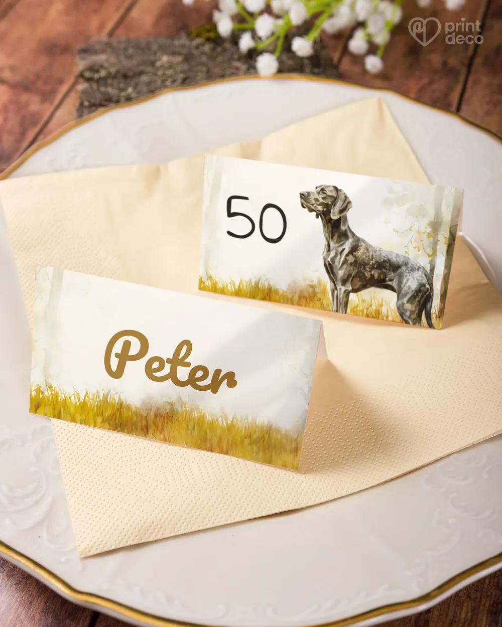 Menovky na oslavu Poľovný pes 04