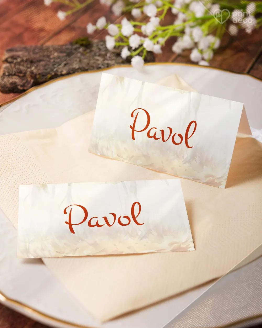 Menovka na stôl -  Poľovný pes 06 1/5