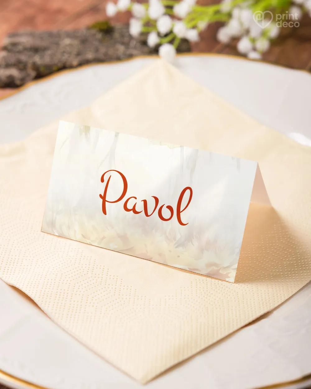 Menovka na stôl -  Poľovný pes 06 4/5