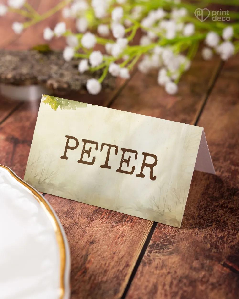 Menovky na oslavu Poľovnícky posed 3/5