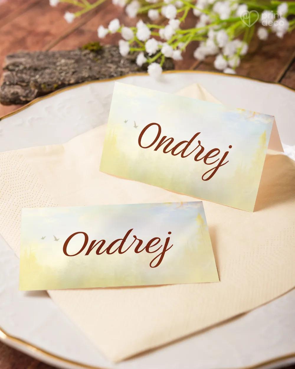 Menovky na oslavu Lesná chata 1/5