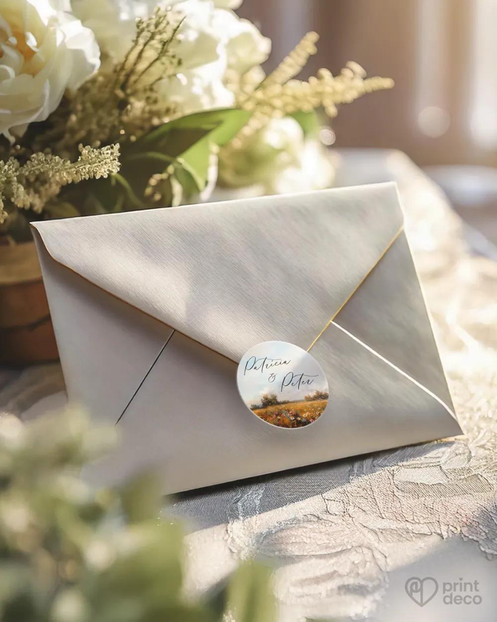 Mini nálepky na obálky / darčeky Kapitola lásky II. 2/3