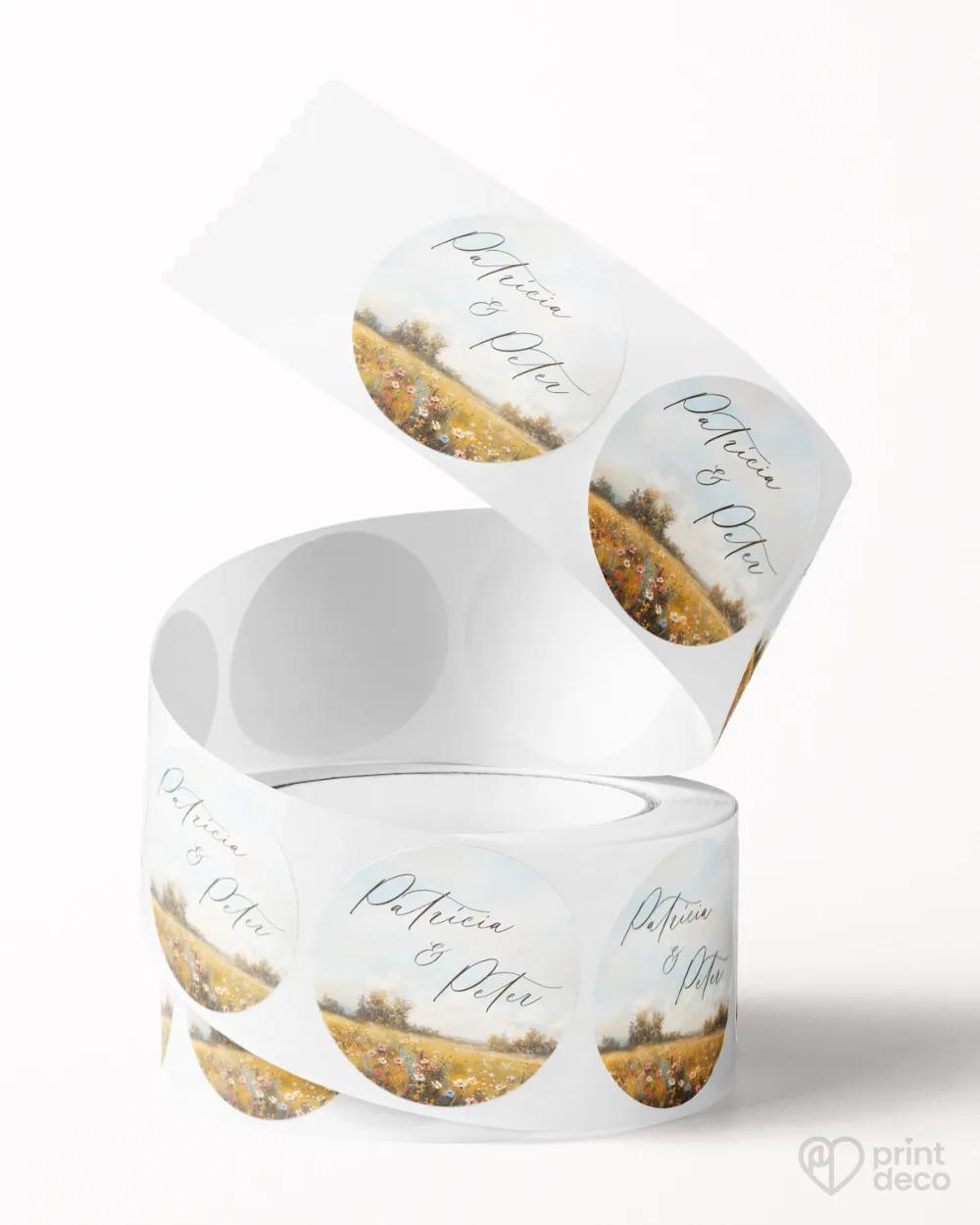 Mini nálepky na obálky / darčeky Kapitola lásky II. 1/3