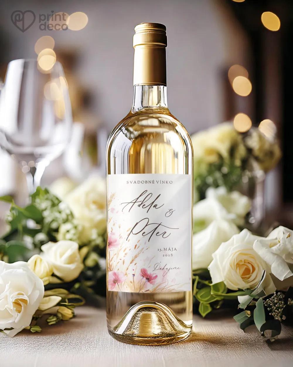 Svadobné etikety - Kvetinový sľúb 1/2