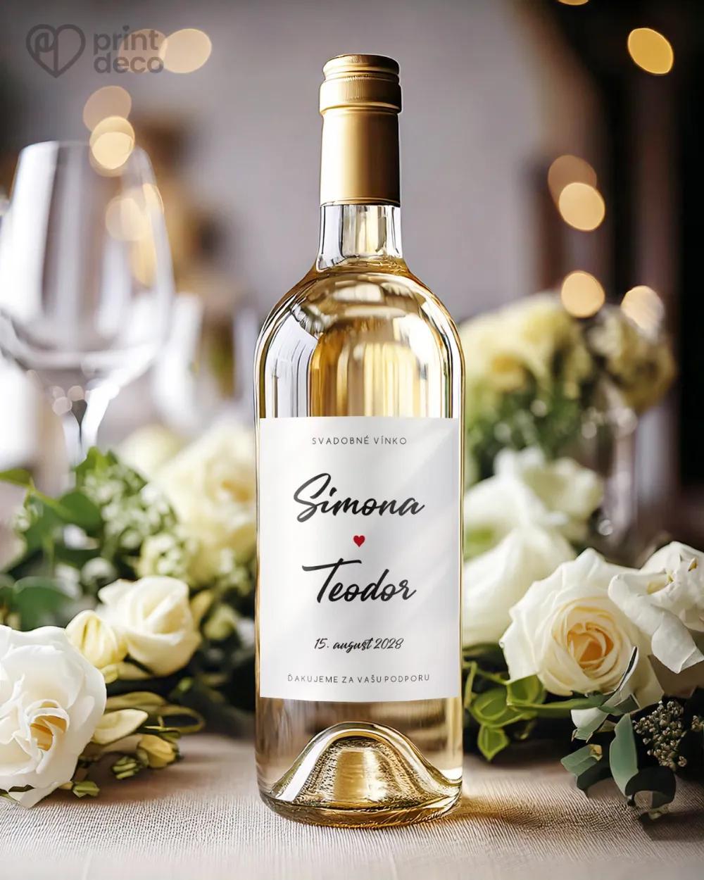 Svadobné etikety - Jedno srdce 1/2