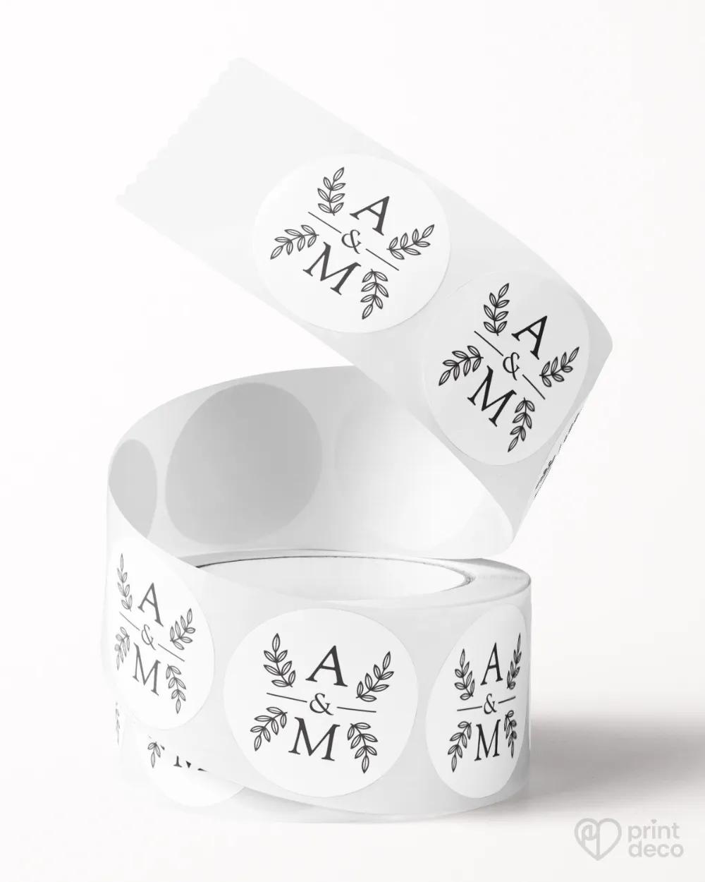 Mini nálepky na obálky / darčeky Jednoduchá láska I. 1/3