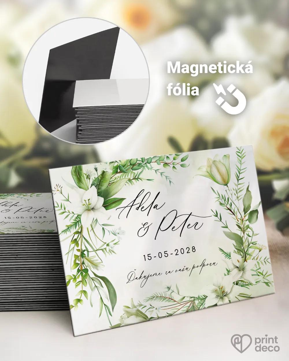 Svadobné magnetky - Laliový sľub I.