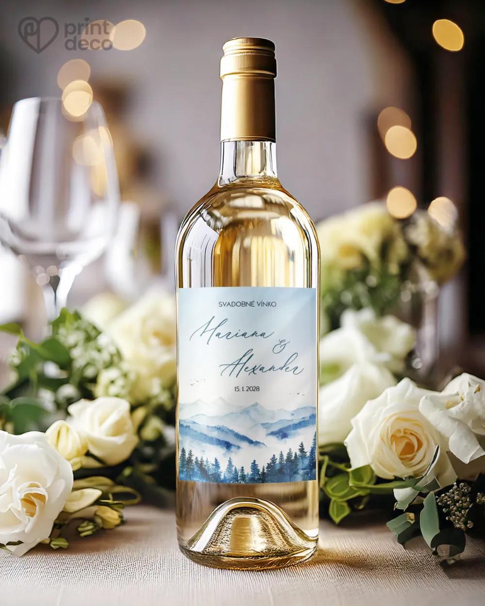 Svadobné etikety - Zimné objatie 1/2