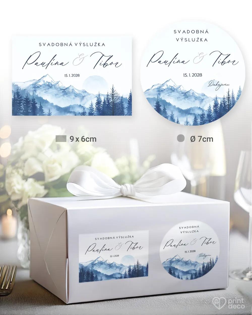 Nálepky na výslužky Ticho z hôr 1/4