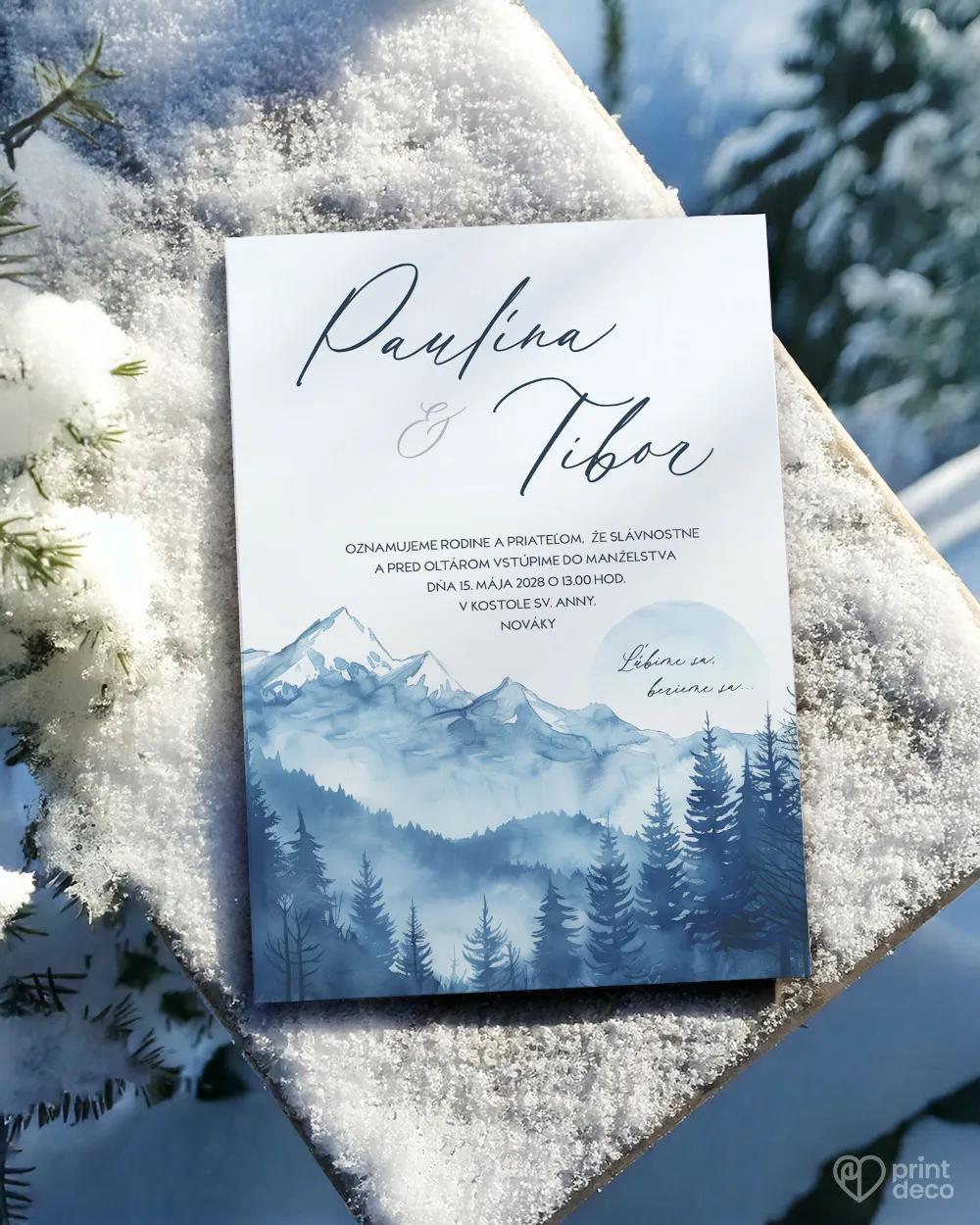 Svadobné oznámenia - Ticho z hôr 1/2