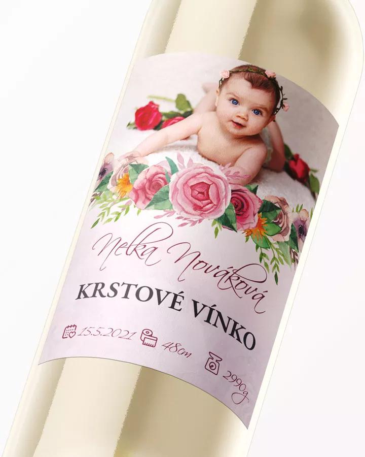 Etikety na víno a pálenku zo sviatosti krstu, prijímania, konfirmácie - motív 01 2/3