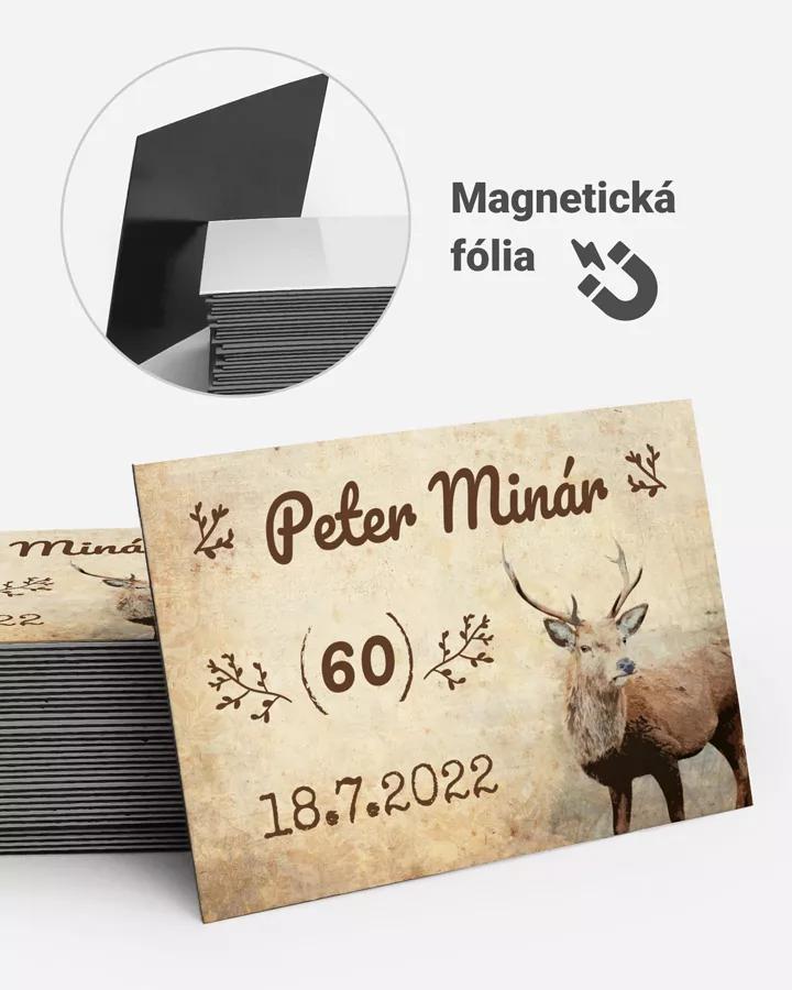 Pamätné magnetky z oslavy obdĺžnik - Poľovník