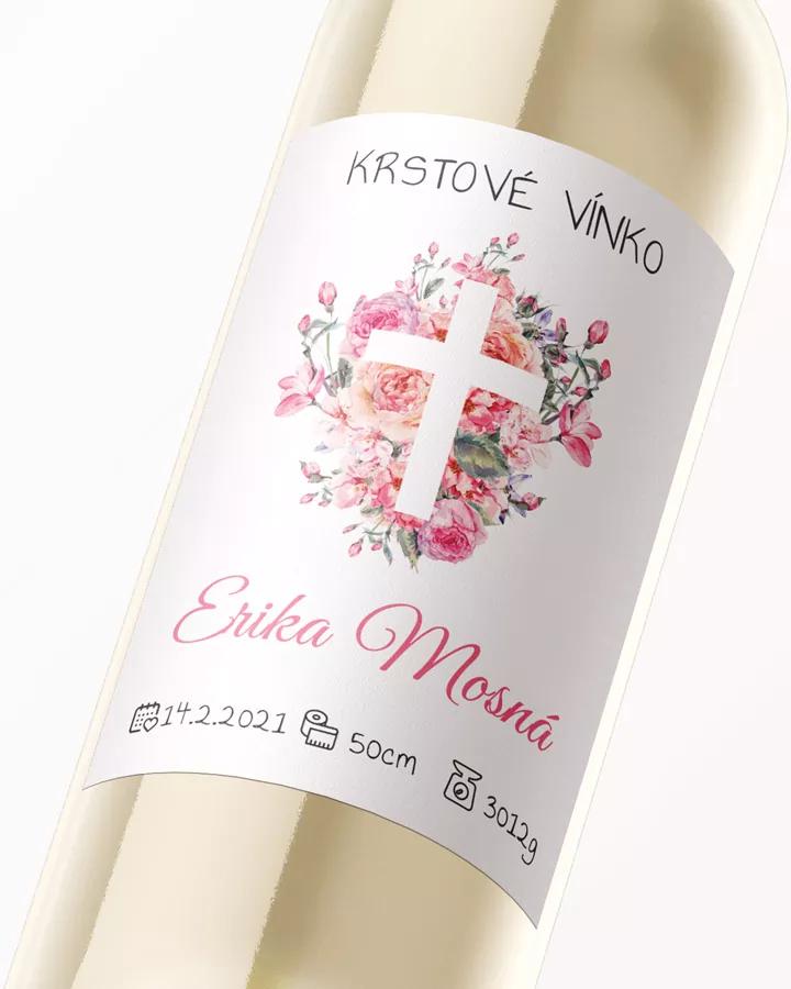 Etikety na víno a pálenku zo sviatosti krstu, prijímania, konfirmácie - motív 02 2/3