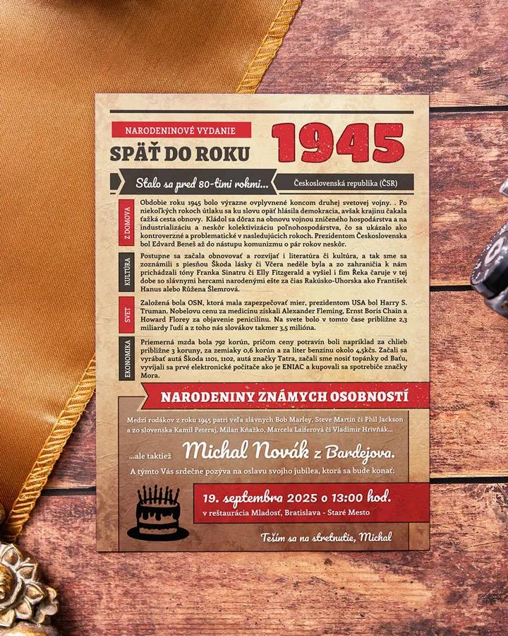 Ročníkovka: Retro noviny 01 1/7