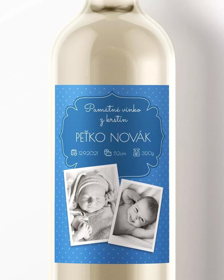 Etikety na víno a pálenku zo sviatosti krstu, prijímania, konfirmácie - motív 03