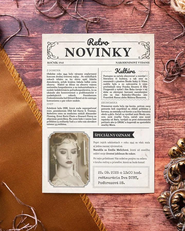 Ročníkovka: Retro noviny 02 biela 1/7