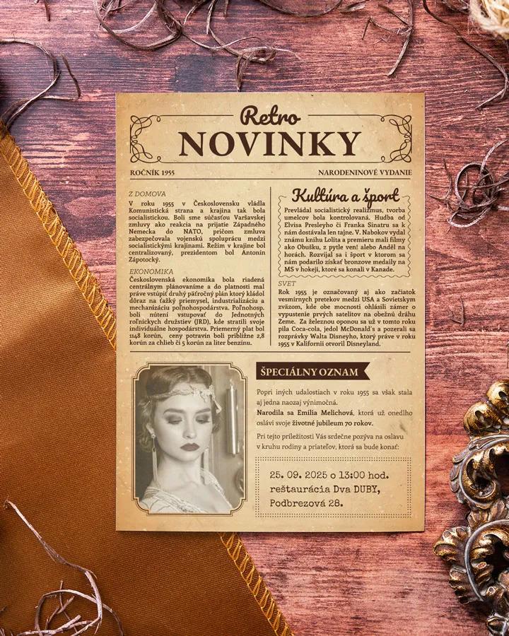 Ročníkovka: Retro noviny 02 staro žltá 2/7