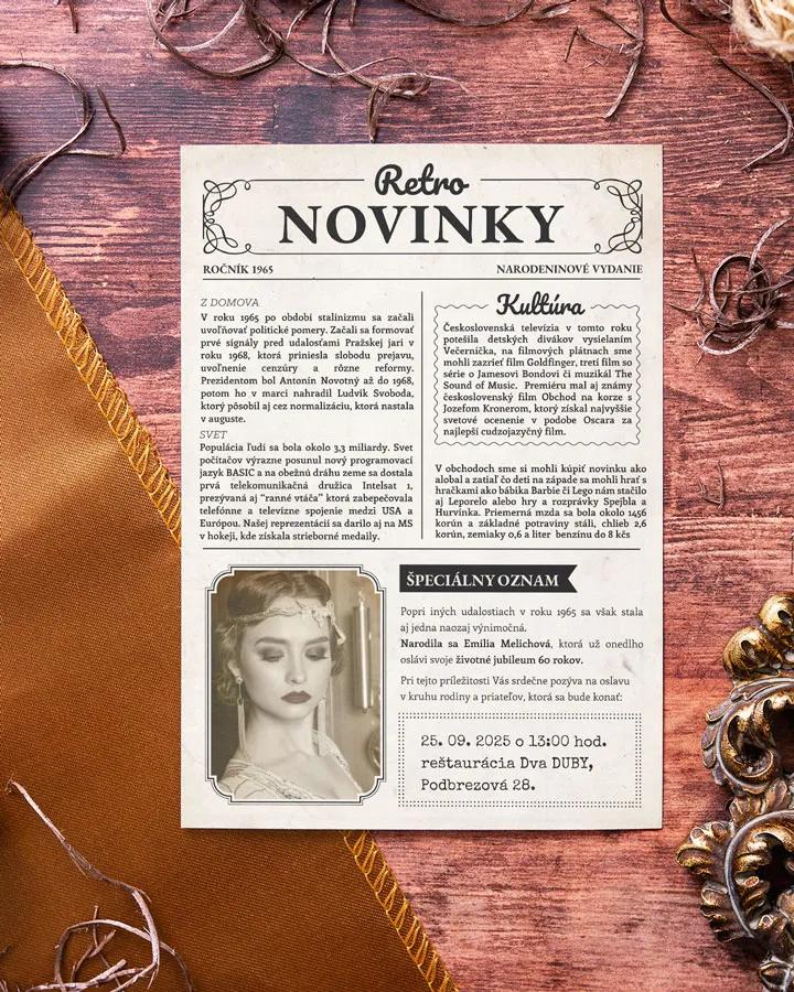 Ročníkovka: Retro noviny 02 biela 3/7