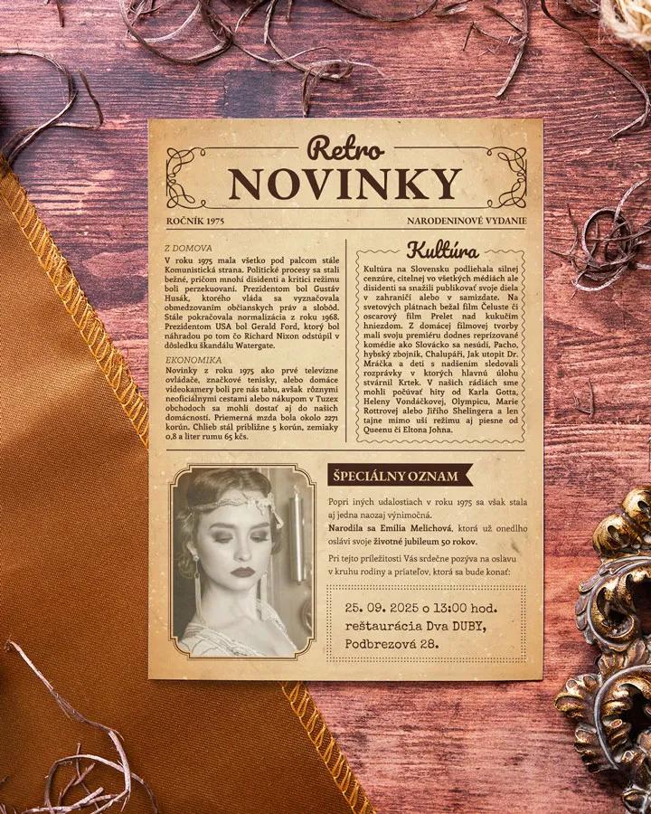 Ročníkovka: Retro noviny 02 staro žltá 4/7