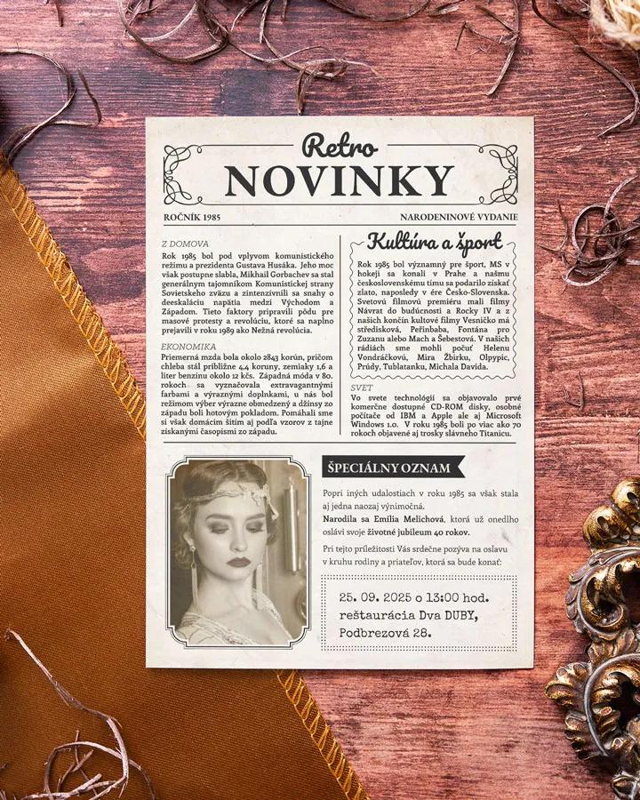 Ročníkovka: Retro noviny 02 biela 5/7