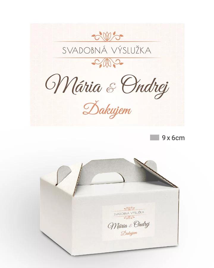 Svadobné samolepky na výslužky Okamihy lásky 1/3