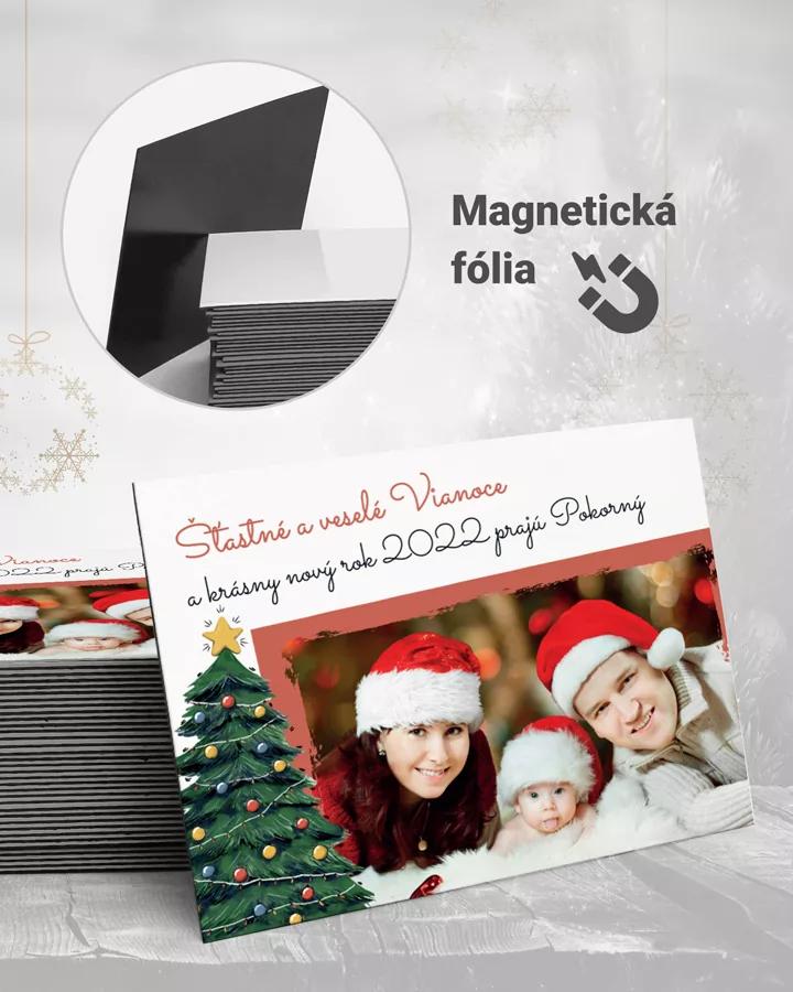 Vianočné magnetky - motív 04 (s fotkou)