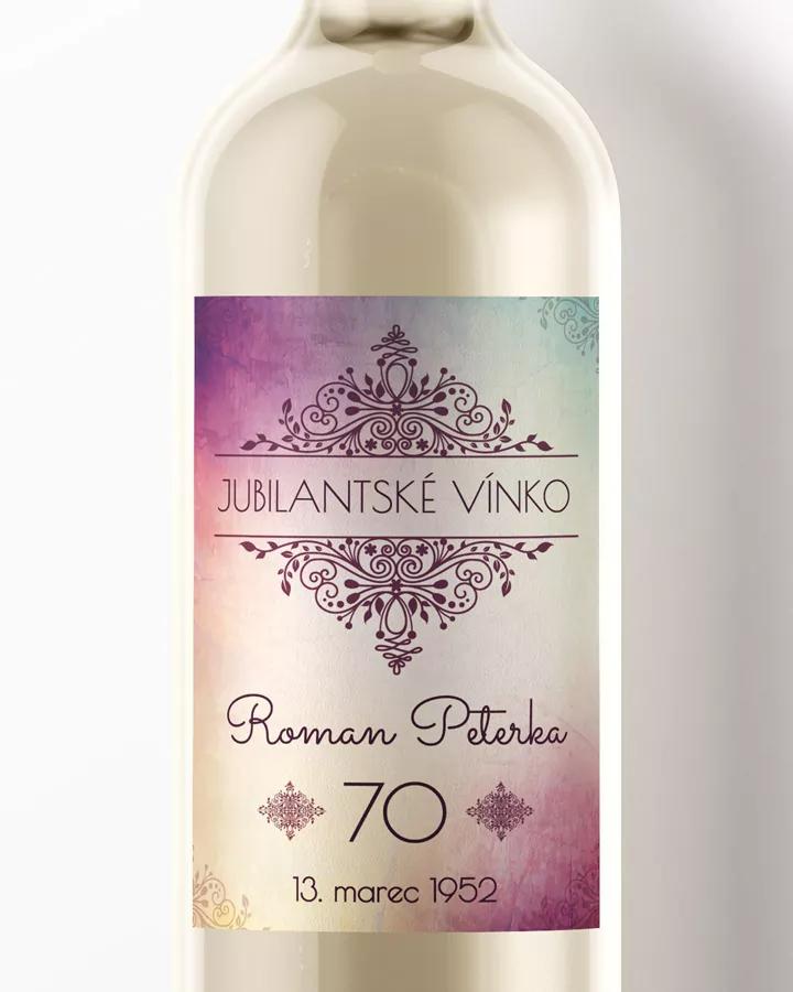 Etikety na víno / pálenku motív Trendy Retro