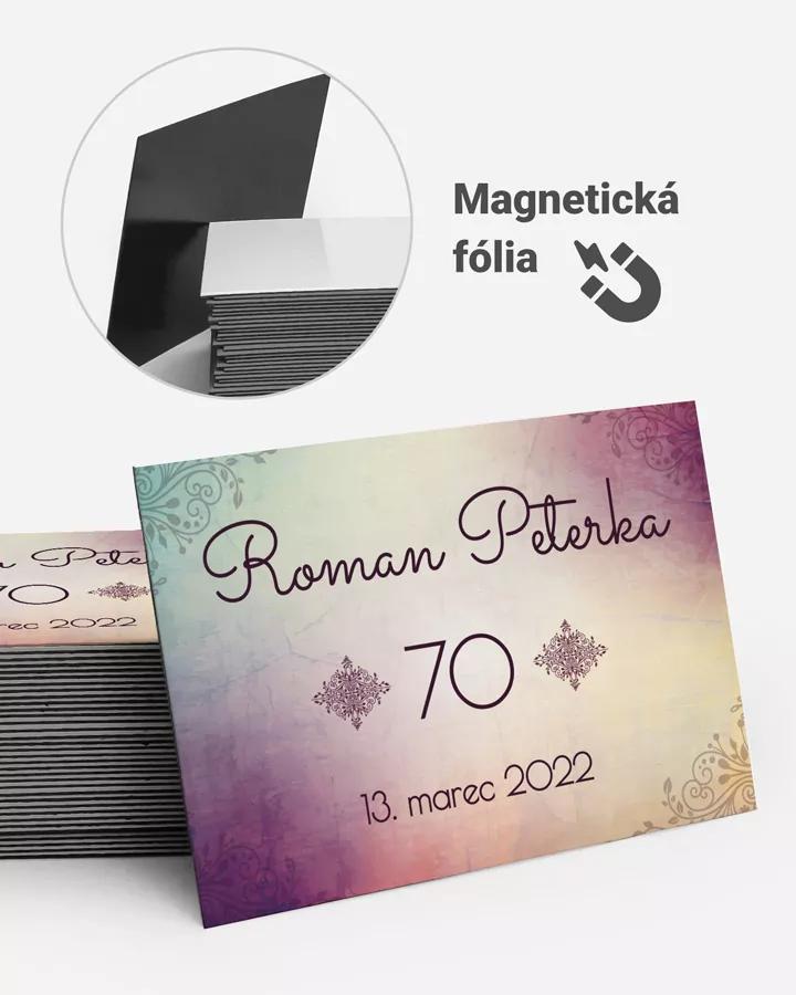 Pamätné magnetky z oslavy obdĺžnik - Trendy Retro