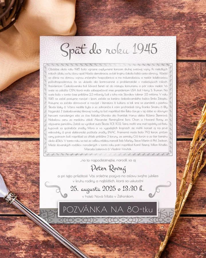 Ročníkovka: Strieborné spomienky 1/7