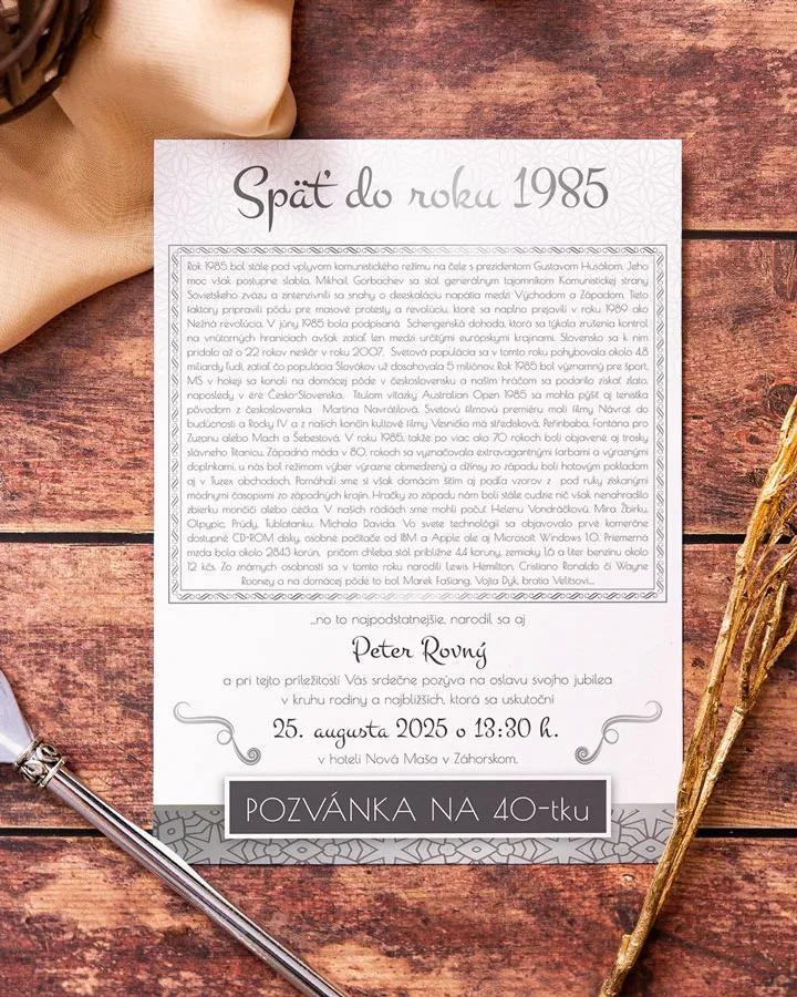 Ročníkovka: Strieborné spomienky 5/7