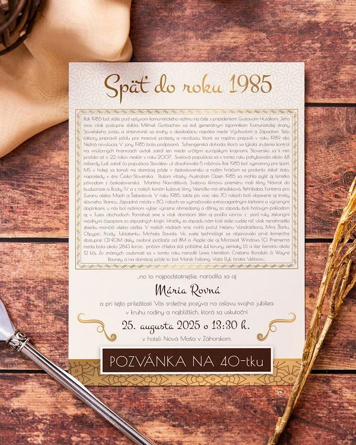 Ročníkovka: Zlaté spomienky 5/7