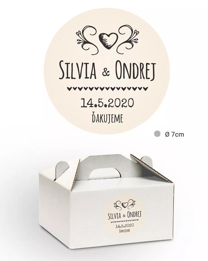 Nálepky na výslužkys motívom Vintage 02 2/3